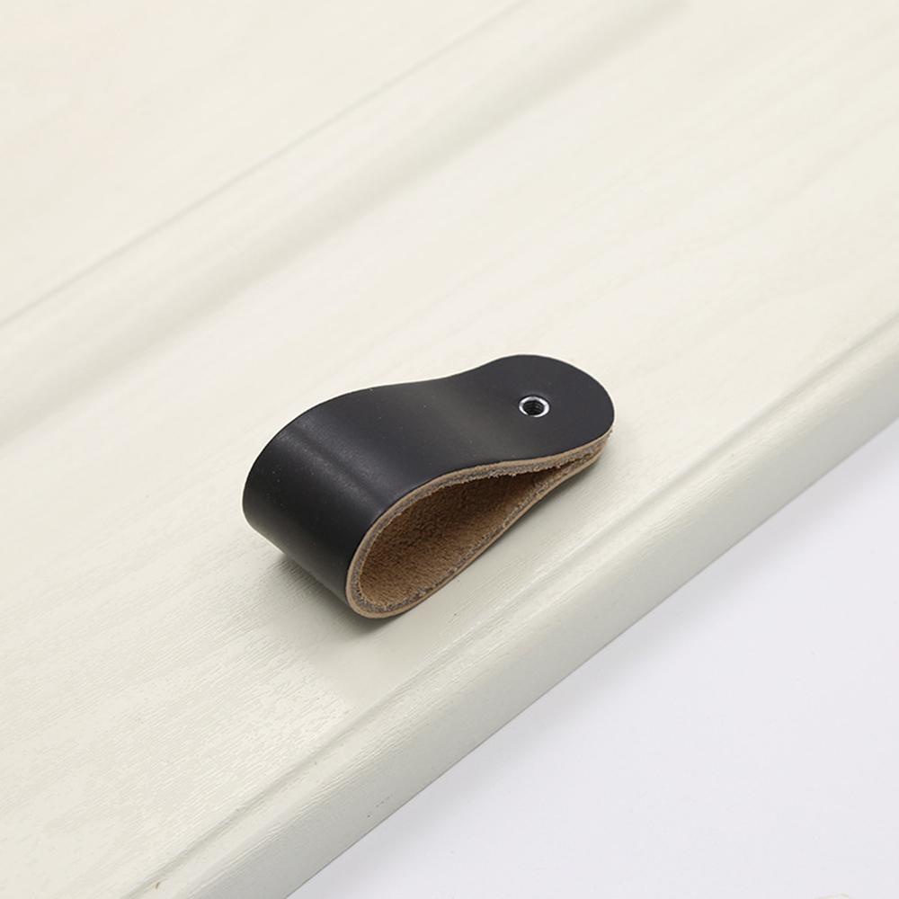 Tay Nắm Cửa Tủ Bằng Da Mềm Trang Trí Nội Thất Phong Cách Châu Âu