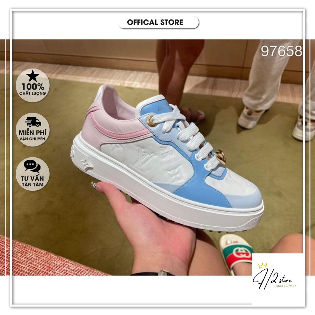 Giày Sneaker trắng hồng fullbox