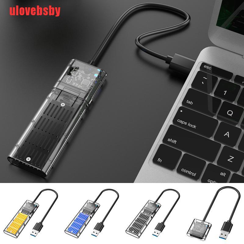 [ulovebsby]M2 SSD Case SATA Chassis M.2 To USB 3.0 SSD Adapter For NGFF SATA / B Key