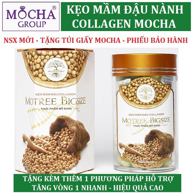 KẸO MẦM ĐẬU NÀNH MOCHA - TẶNG TÚI GIẤY MOCHA VÀ PHIẾU BẢO HÀNH