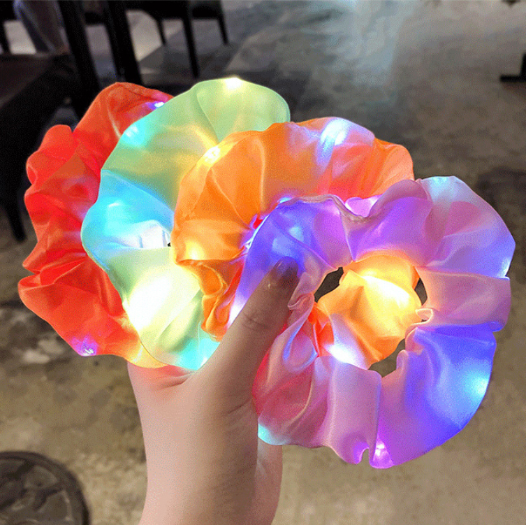 Dây buộc tóc có đèn LED phát sáng phong cách Hàn Quốc