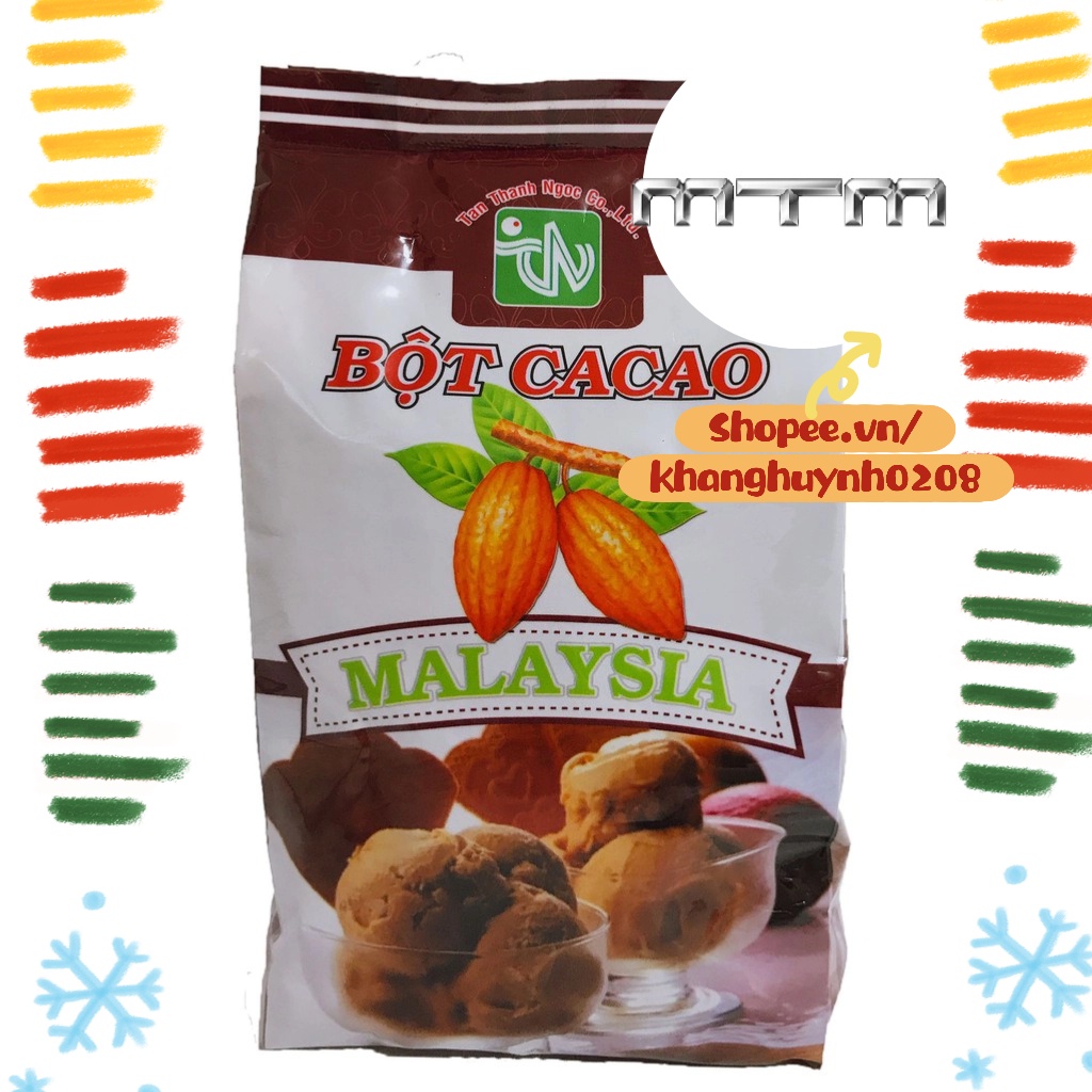 Bột Cacao Đắng Ngọt Malaysia Tân Thanh Ngọc 500g