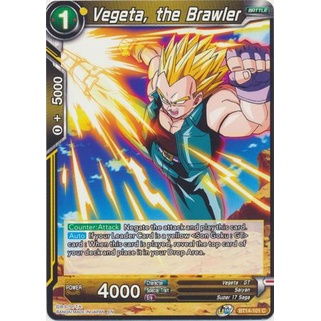 Thẻ bài Dragonball - TCG - Vegeta, the Brawler / BT14-101'