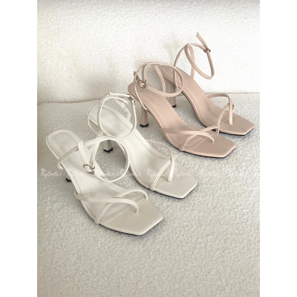 Giày sandal cao gót nữ NySmile 7P quai mảnh xỏ ngón - The NySmile - INTA