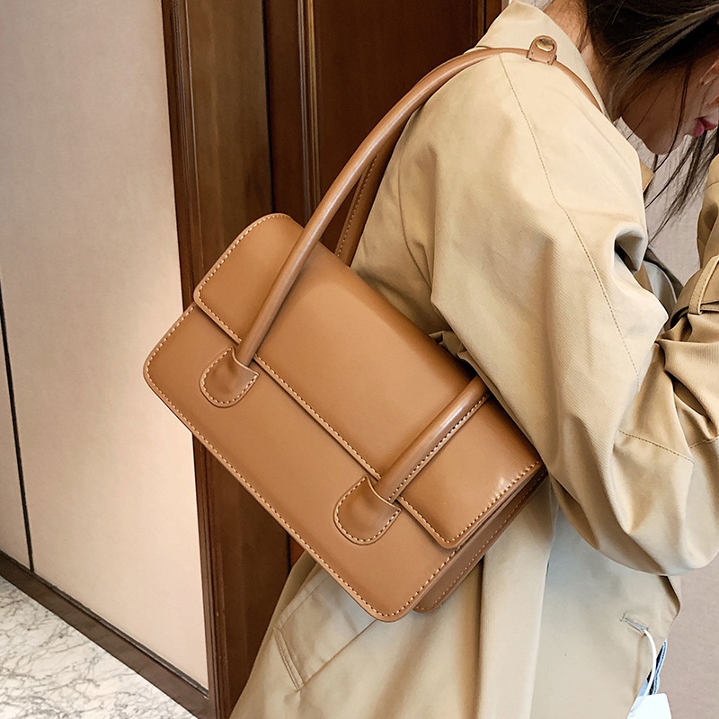 Túi Đeo Vai Hình Vuông Nhỏ Màu Sắc Đơn Giản Thời Trang Cho Nữ