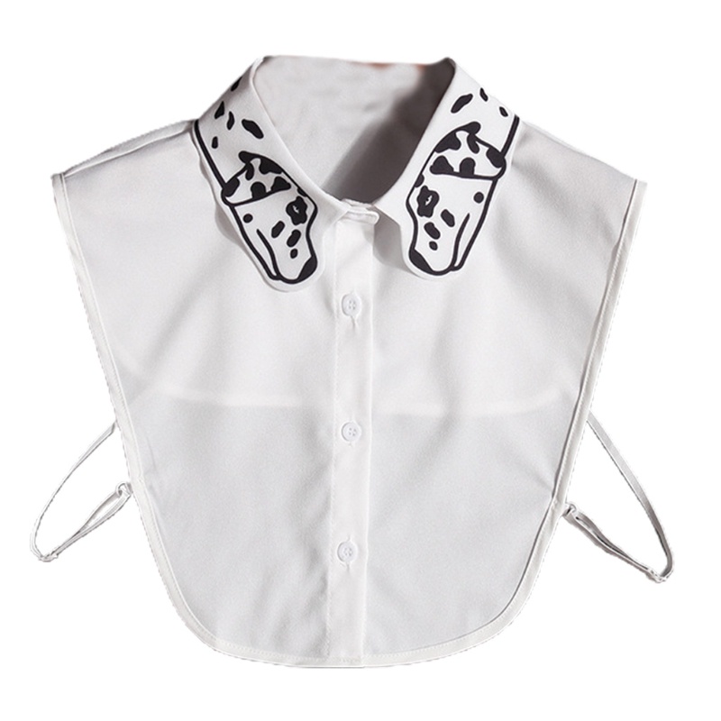 Áo Sơ Mi Chiffon Cổ Bẻ In Họa Tiết Chú Lừa Có Thể Tháo Rời Thời Trang Cho Nữ