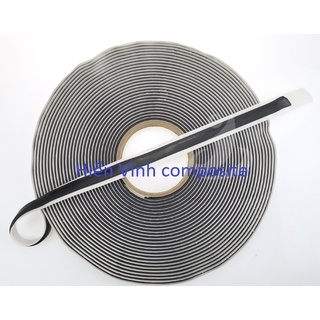 Băng keo dẽo 2 mặt hiệu Leadgo (màu vàng hoặc đen) dùng để dán màn hút chân không (sealant tape) - cuộn dài 15m