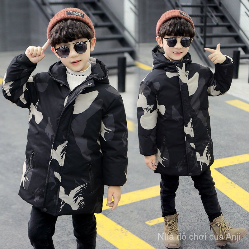 Winter Girls Plus Velvet Kids Kids Coat Korean Children Thick Autumn And Winter Long Coat