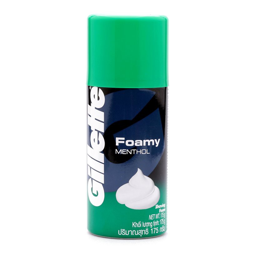 Bọt cạo râu Gillette Foamy 175g hương chanh, bạc hà