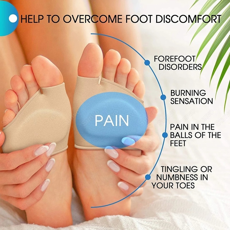 Miếng Đệm Silicone Thoáng Khí Chống Trượt Hỗ Trợ Chỉnh Hình Bàn Chân