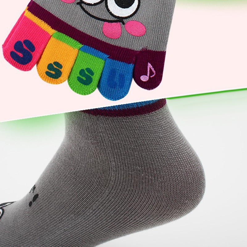 1 Đôi Tất Xỏ Ngón Họa Tiết Hoạt Hình Chất Lượng Cao Jp5
