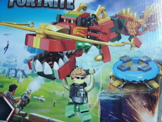 Lego bela 11126 fornite battlegrounds chiến binh múa rồng lửa ẩn nấp phục kích tiêu diệt kẻ thù có vũ khí xịn