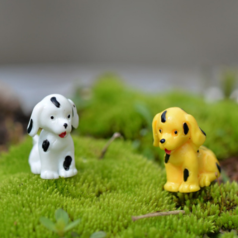 1 Tượng Chó Đốm Mini Trang Trí Vườn Cây Bonsai