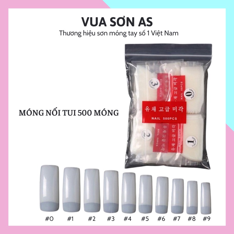Móng úp tay úp chân móng giả cài sổ mẫu móng que tập sơn phụ kiện nail giá rẻ VUA SƠN AS