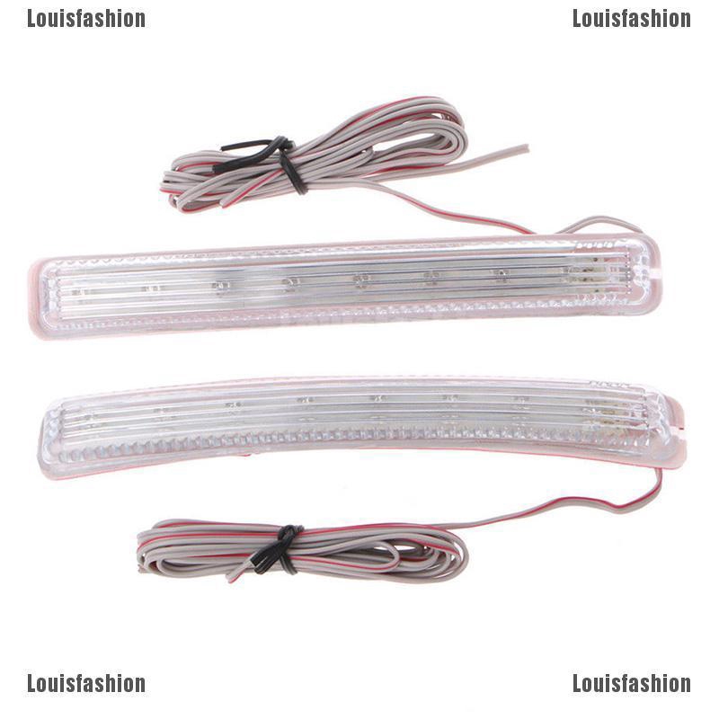 Bộ 2 Đèn led Gắn Gương Chiếu Hậu Cho Xe Hơi 9 smd12v Dài 16.5cm Chiều Dài 2.5cm