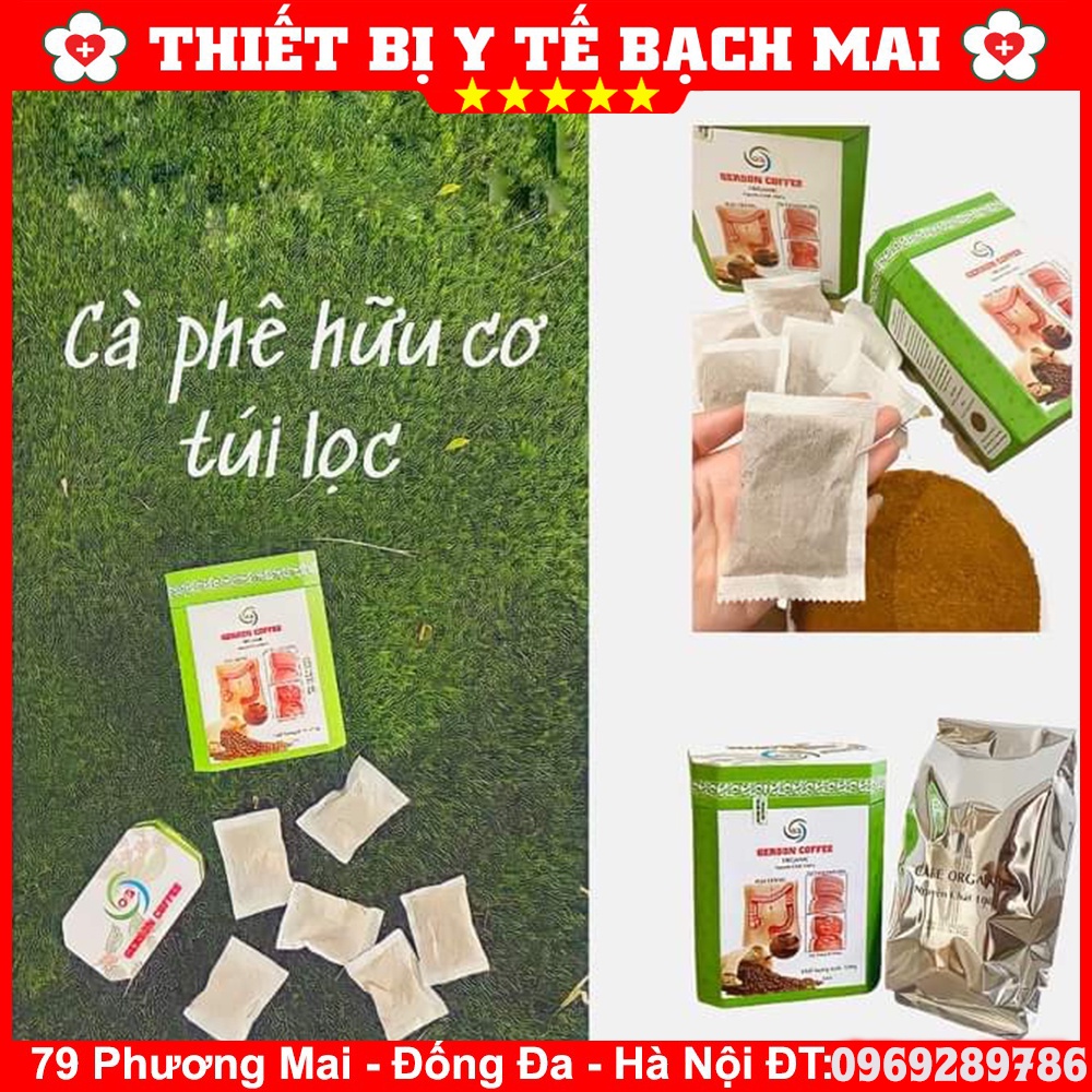 Cà Phê Hữu Cơ Thải Độc Đại Tràng Bằng Phương Pháp GERSON COFFEE Dạng Túi Lọc Tiện Lợi [Hộp 500g = 40 Túi Lọc]