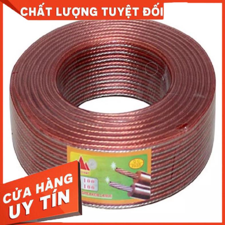 Combo 5m Dây loa 100 tim trong suốt,dây loa,dây truyền tín hiệu,dây loa
