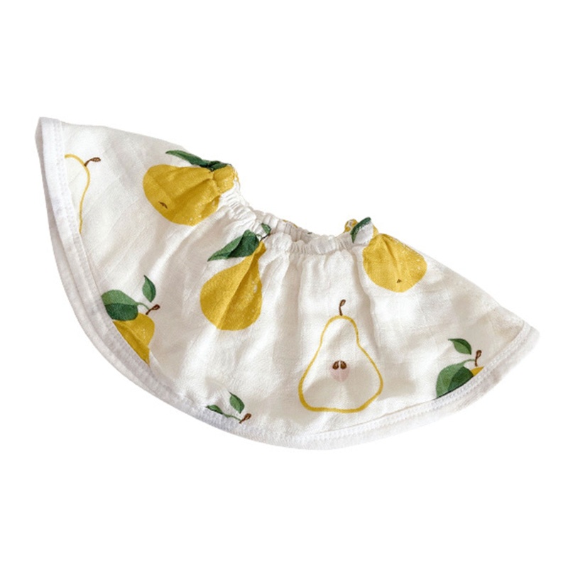 Yếm Ăn Cotton Thoáng Khí Xoay 360 Độ In Họa Tiết Hoạt Hình Đáng Yêu Cho Bé Mới