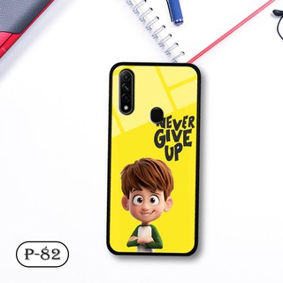 Ốp lưng kính 3D Oppo A31 2020-cute