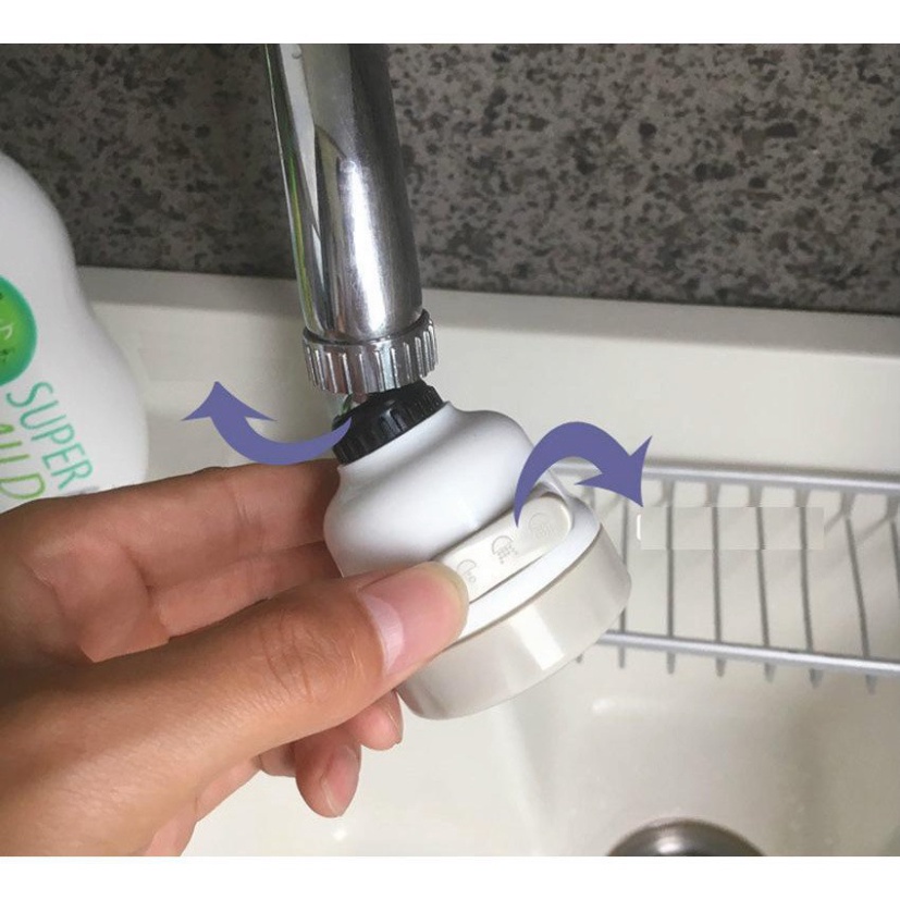 MamTh- Đầu vòi rửa chén bát tăng áp, điều hướng xoay 360 độ, 3 chế độ, tiết kiệm nước, phù hợp với nhiều loại vòi