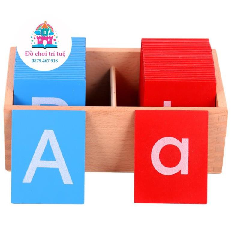 Chữ cát - Chữ nhám Giáo cụ Montessori (Sandpaper Letters)