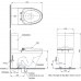 Bồn Cầu Hai Khối TOTO CS945DNT3 Nắp TC385VS,  Nắp TC600VS