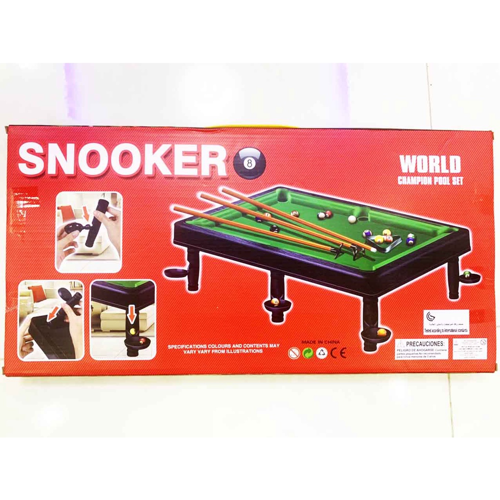 Bộ bàn bida mini ♥ Bàn billiards snooker mini đồ chơi giải trí dành cho bé