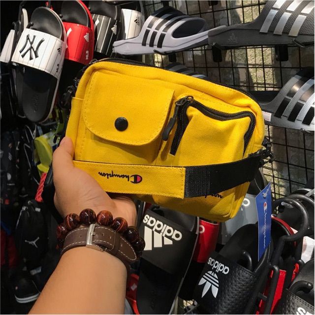 Túi chéo bao tử nam &amp; nữ unisex đeo vai xách đeo bụng đẹp đi chơi, đi học chất canvas CHAMPION VER 1  | steven