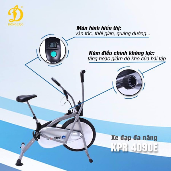 Xe đạp tập đa năng EVERTOP KPR-4090E Chính hãng cty Động lực phân phối