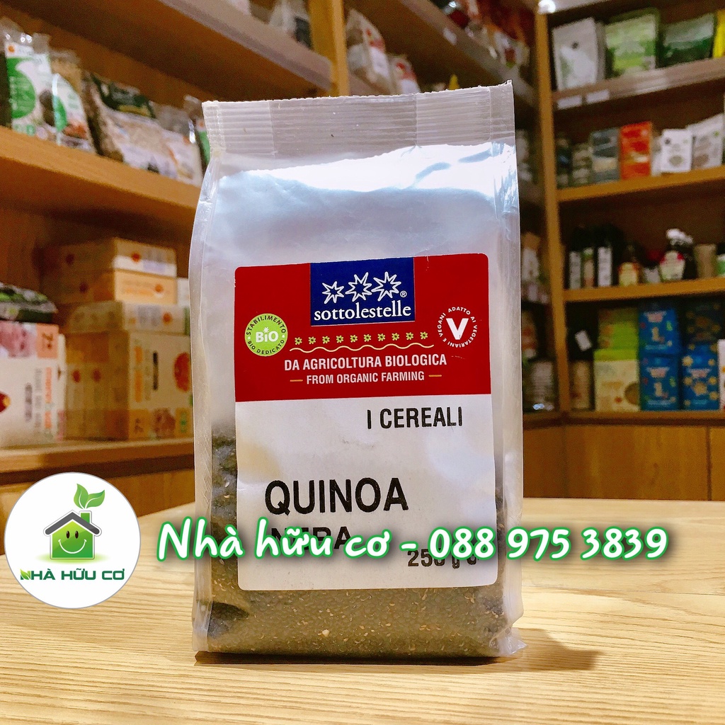 Hạt Diêm Mạch Quinoa Đen Hữu Cơ 250g Sottolestelle Organic Black Quinoa - Date: 12/5/2022 - Nhà Hữu Cơ