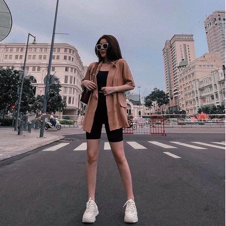 Set Vest 3 Món Nây Tây Mix Quần Legging