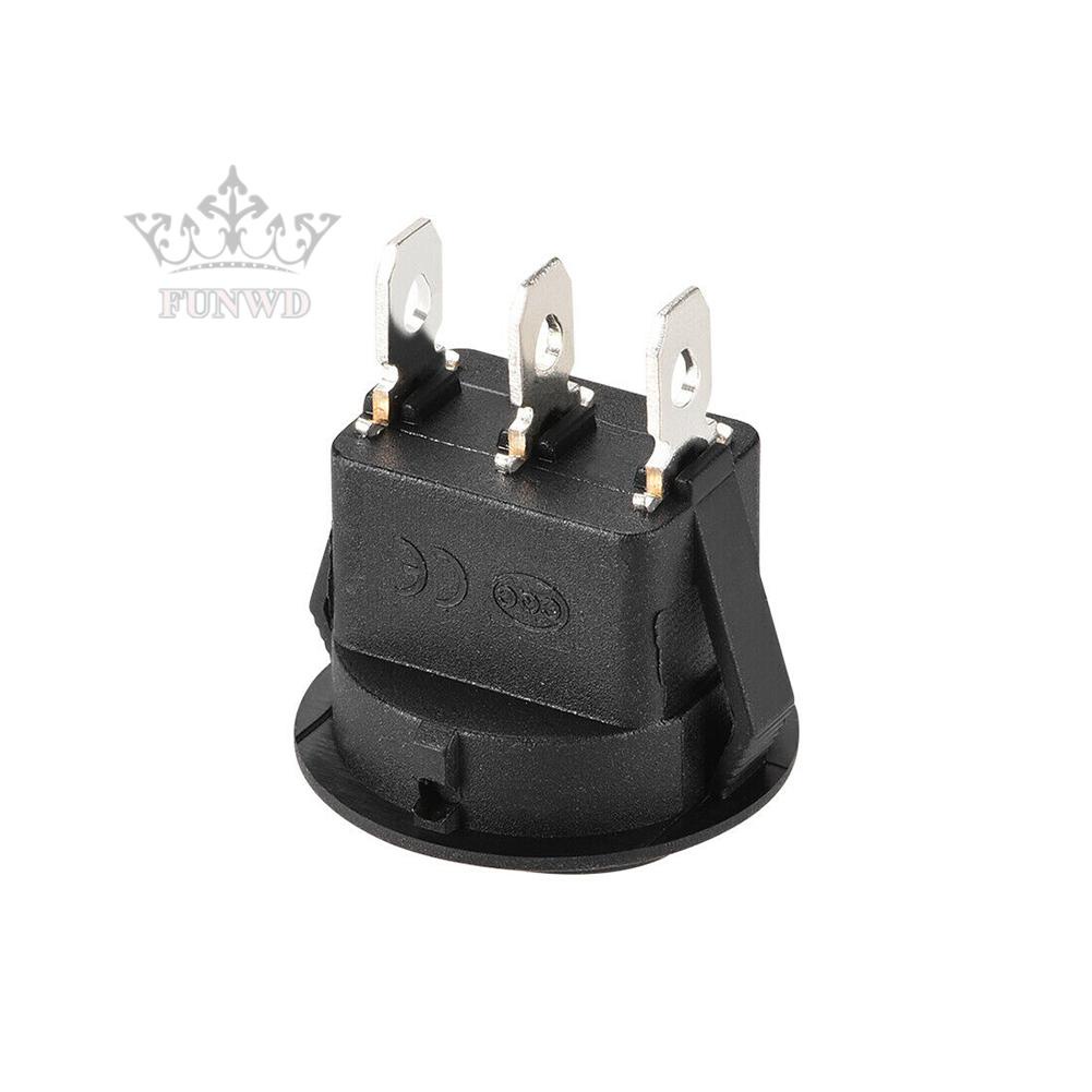 Nút Bật/Tắt Hình Tròn Màu Đen 20mm SPDT Cho Xe Hơi