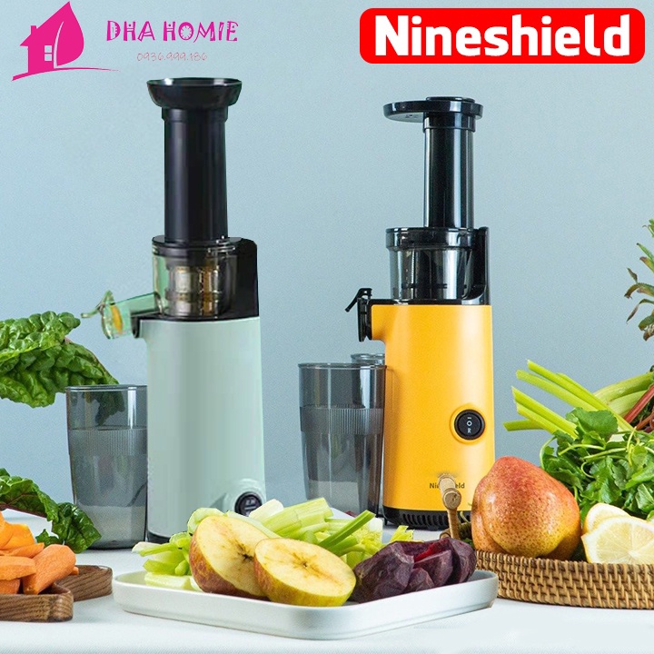 Máy Ép Chậm NINESHIELD KB-F6B Mini Ép Trái Cây, Củ Quả Tiện Lợi Nhanh Chóng Bảo Hành 6 tháng - DHA HOMIE