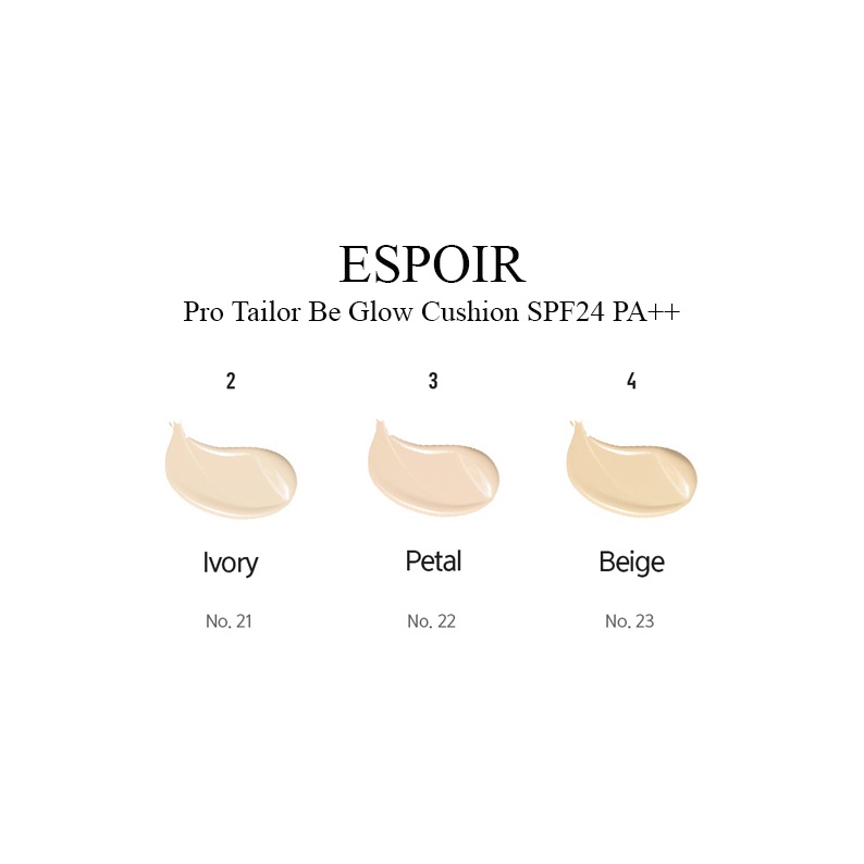 Phấn nước Espoir Pro Tailor Be Velvet Cover Cushion SPF 34 PA++ 13gr