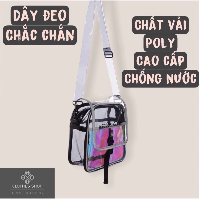 Túi Đeo Chéo Phản Quang Đi Chơi Đi Học 2810 Clothes Shop Túi Đeo Chéo Chống Nước REGODS Unisex