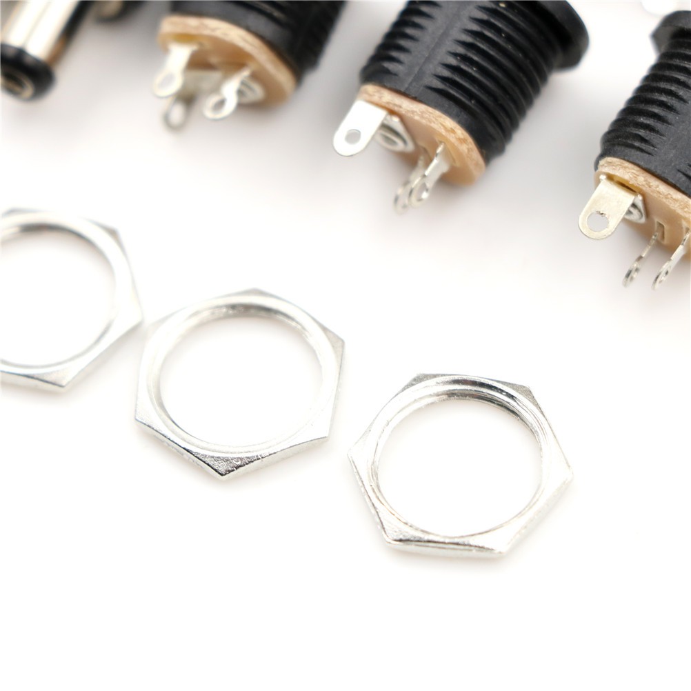 Set 10 Đầu Nối Ổ Cắm Nguồn Dc 5.5mm X 2.1mm