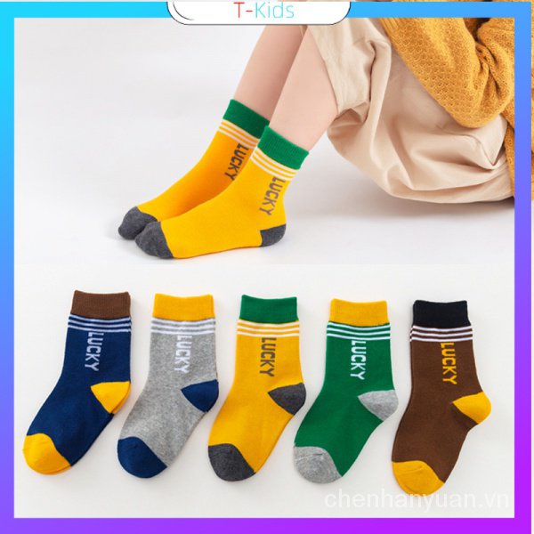 Vớ Trẻ Em Mùa Thu Và Mùa Đông Cotton Vớ Ống Sinh Bé Trai Và Bé Gái Hoạt Hình Dễ Thương Cho Bé Mùa Thu Và Mùa Đông Hàn Quốc Trẻ Em