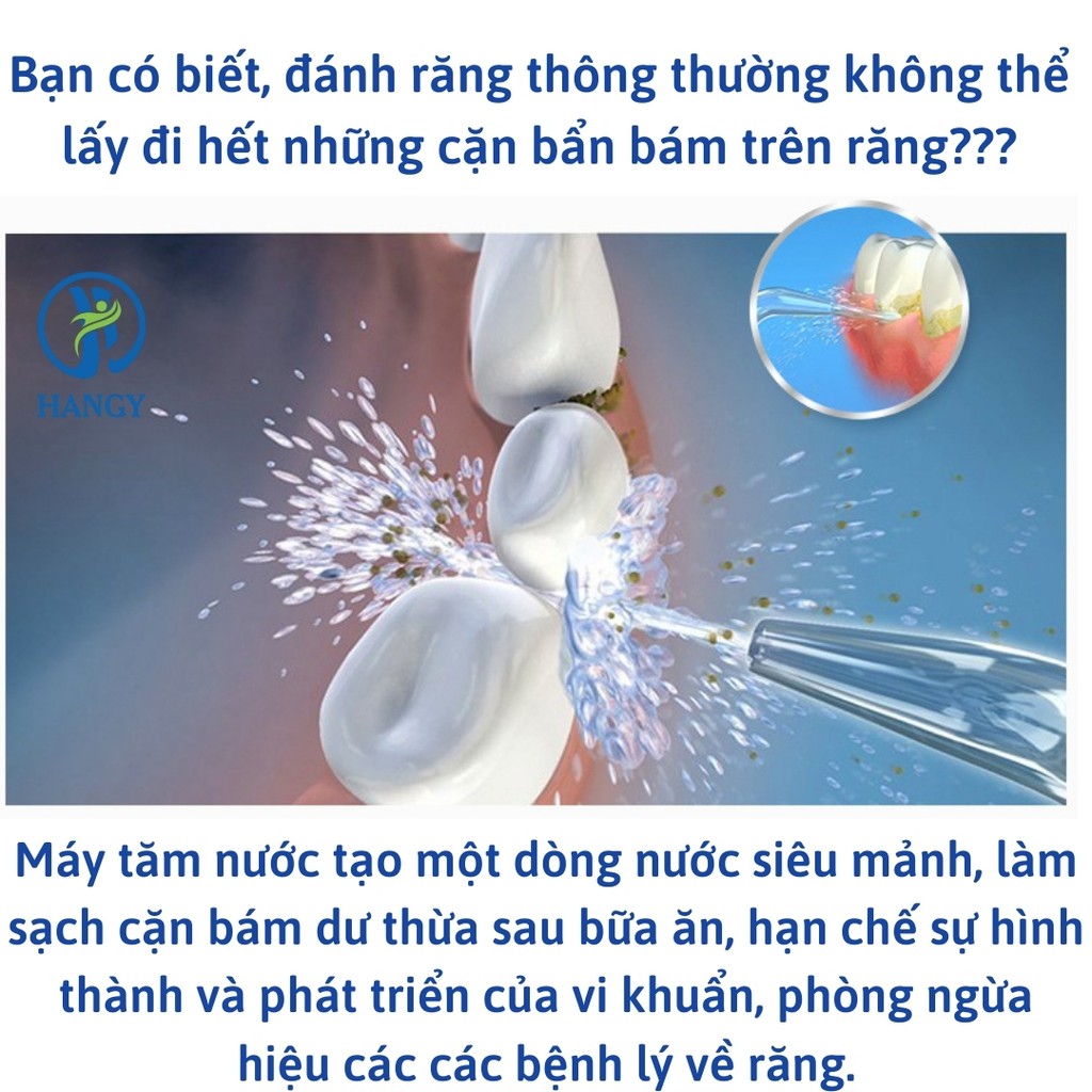 Máy tăm nước gia đình h2ofloss HF- 7 dung tích 1000ml nhập khẩu HANGY