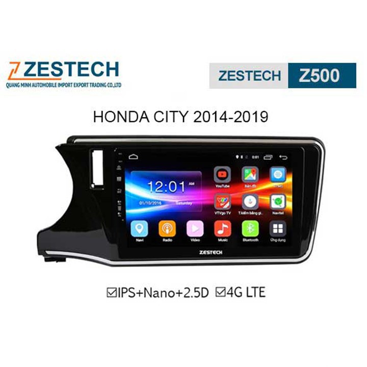 Màn Hình Zestech Z500 Cho Honda City 2014-2019
