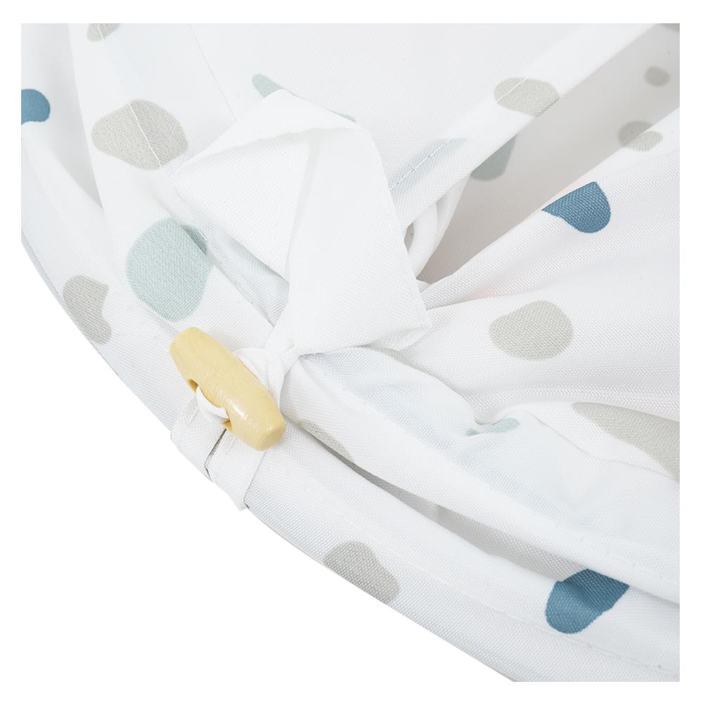 Homebase MOYA Giỏ để đồ giặt hình tròn RL-ACS21094 bằng Polyester 55X42X42CM họa tiết đồ họa