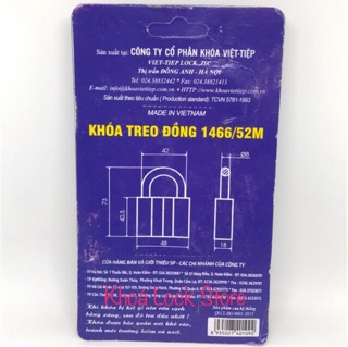 Ổ khoá Việt Tiệp 5 phân 52M