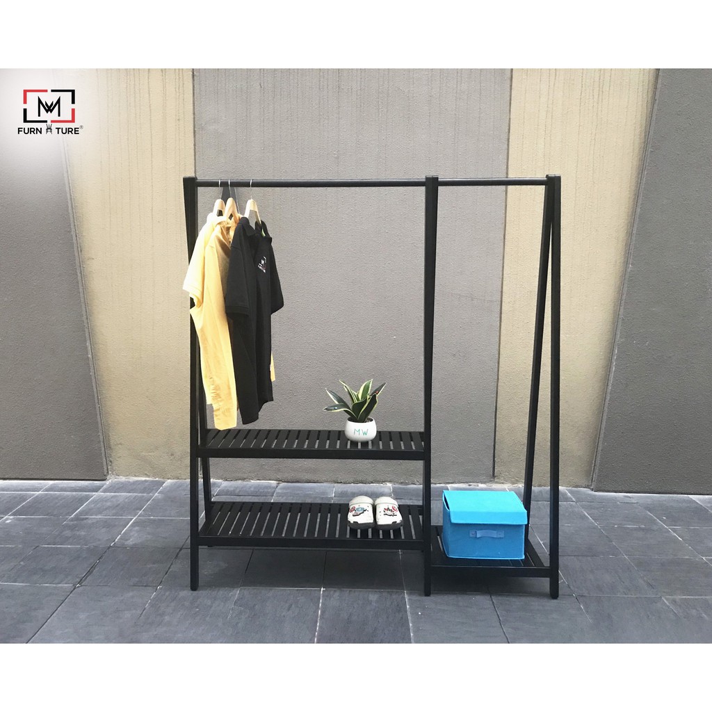 Giá treo quần áo lắp ráp 2 trong 1 tiện lợi thương hiệu MW FURNITURE - Double ahanger