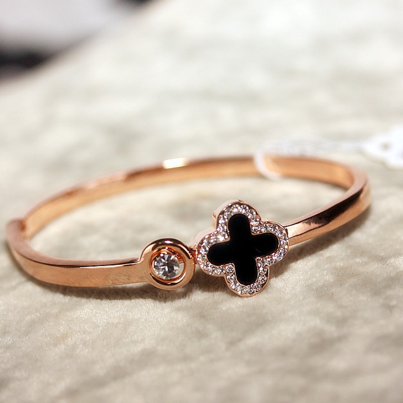 Vòng tay MANYUE cỏ ba lá may mắn thời trang