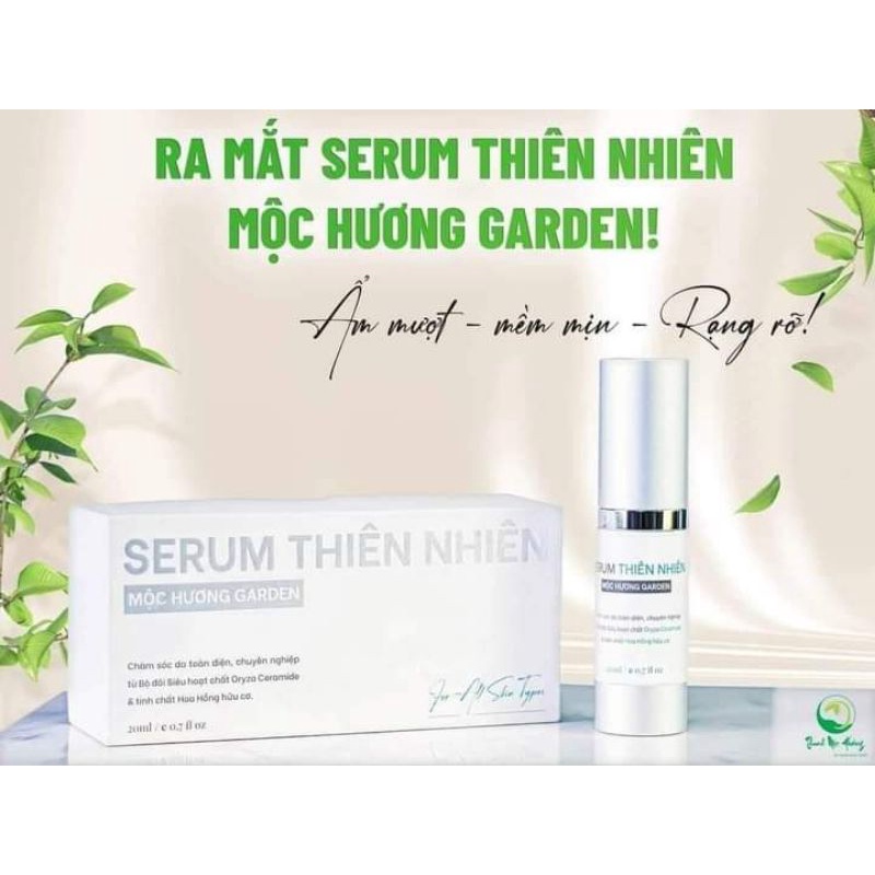 Serum Thiên nhiên Mộc Hương Garden Thanh Mộc Hương, mờ thâm nám, ngừa mụn, cấp âm, chống lão hóa (Chai 20 ml, )