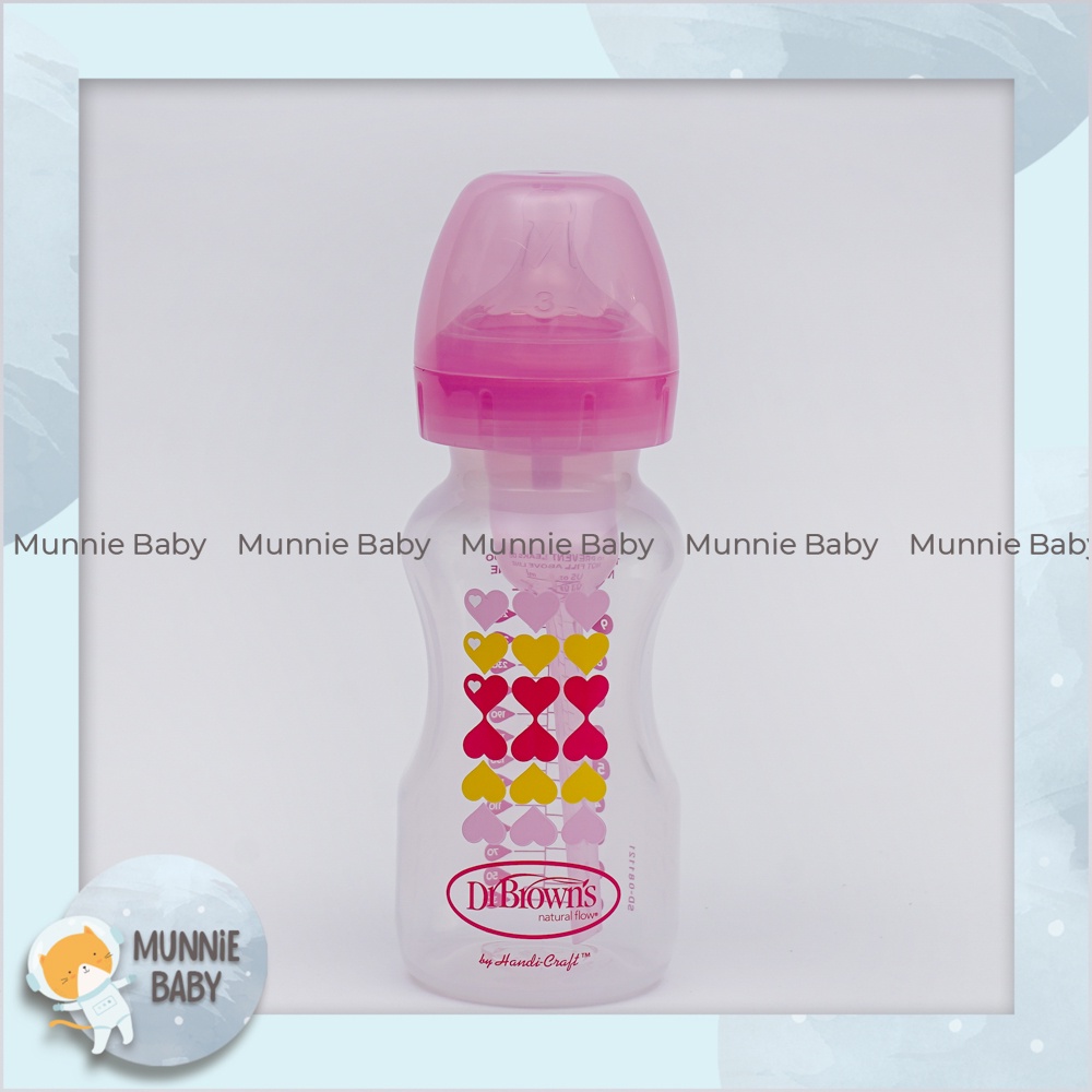 Bình tập uống Dr. Brown's Option+  cho bé từ 6 tháng tuổi