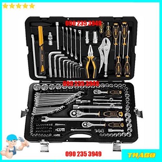 BỘ ĐỒ NGHỀ SỬA XE 142 MÓN INGCO TOTAL KDP142