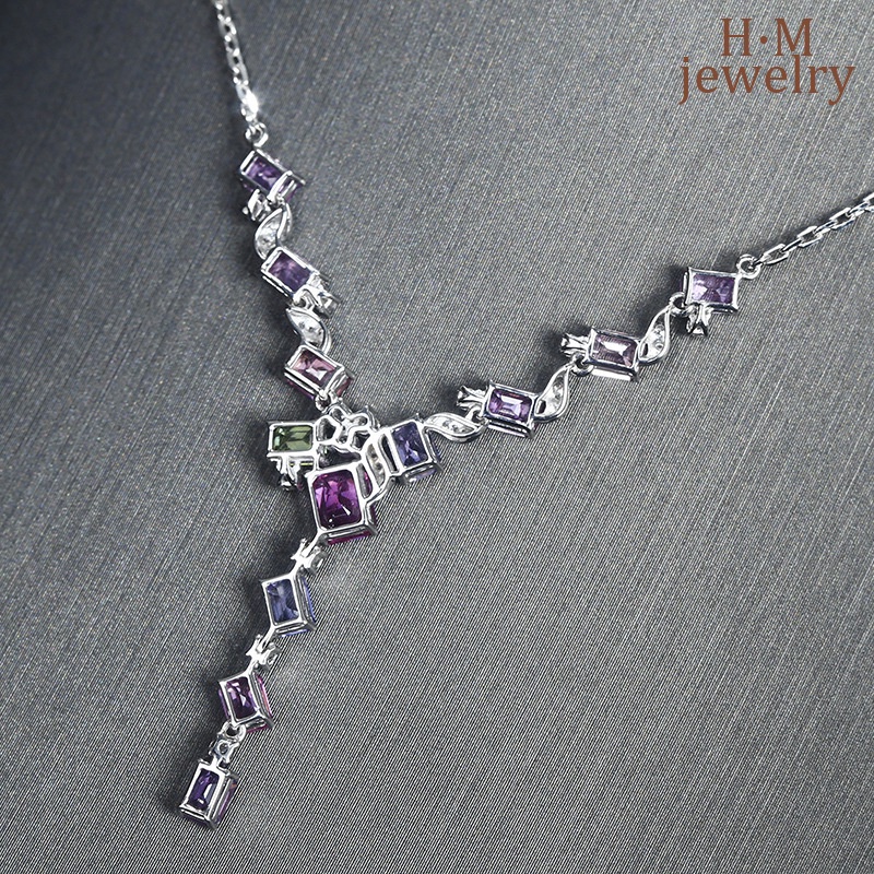 Vòng cổ Mặt Đá Sapphire Sang Trọng