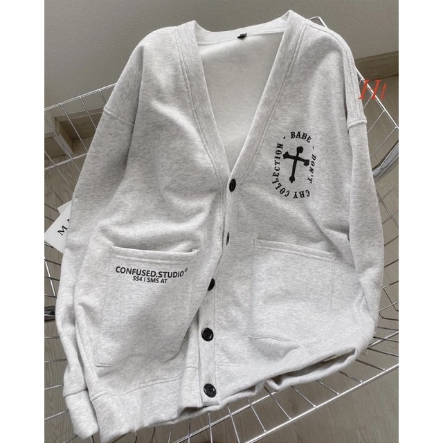 Áo khoác Cadigan Chữ Thập