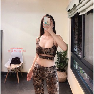 Bộ tập gym nữ , đồ thể thao yoga rumba cá tính hoạ tiết