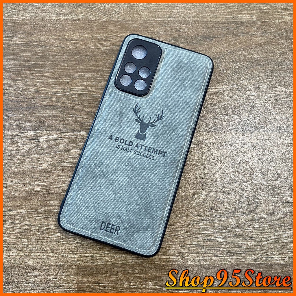 Ốp lưng Samsung Galaxy A03 A13 A23 A30 M51 Note 10 Note 10 lite J7 prime họa tiết vải Hươu cao cấp